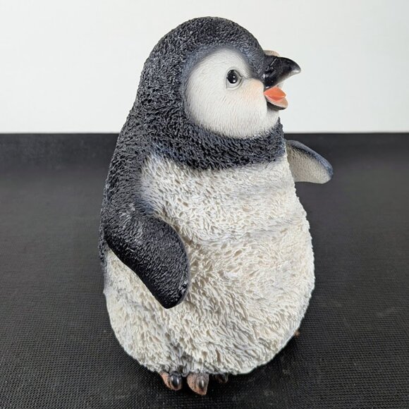 Walking Penguin, Hi-Line Gift LTD. - 20cm Tall Resin Sculpture - Winter Decor - Picture 2 of 4